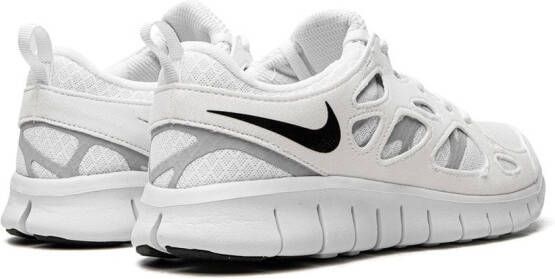 Nike Kids Free Run 2 low-top sneakers Wit