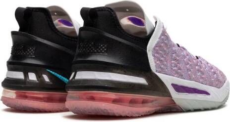 Nike Kids LeBron 18 low-top sneakers Paars