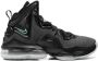 Nike Kids LeBron 19 "Black Green Glow" sneakers Zwart - Thumbnail 2