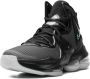 Nike Kids LeBron 19 "Black Green Glow" sneakers Zwart - Thumbnail 4
