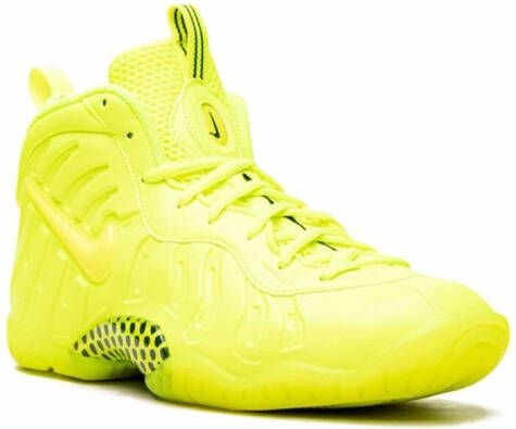 Nike Kids Little Posite Pro high-top sneakers Geel