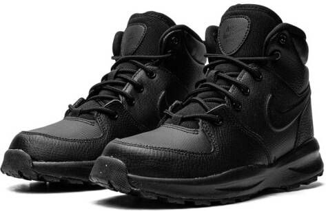 Nike Kids "Manoa leren Triple Black laarzen" Zwart