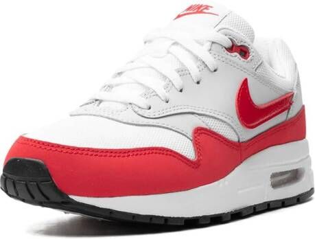 Nike Kids Nike Air Max 1 GS "White Neutral Grey Sports Red" sneakers Wit