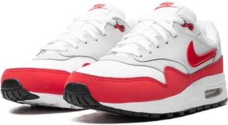 Nike Kids Nike Air Max 1 GS "White Neutral Grey Sports Red" sneakers Wit