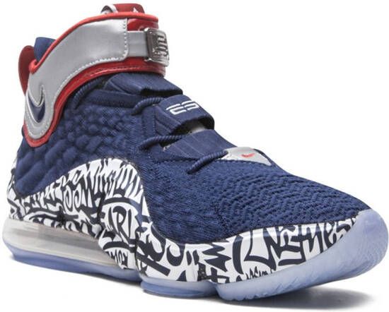 Nike LeBron 17 FP 'Graffiti Remix' sneakers Blauw