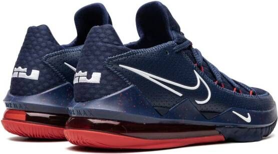 Nike "Lebron 17 Low Duquesne University Away PE sneakers" Blauw