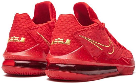 Nike LeBron 17 low-top sneakers Rood