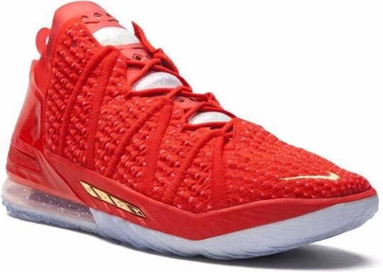 Nike LeBron 18 high-top sneakers Rood