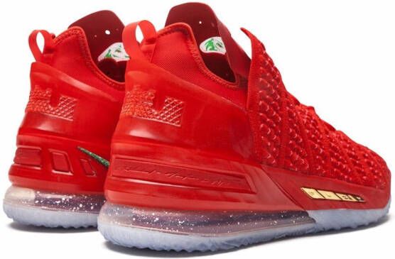 Nike LeBron 18 high-top sneakers Rood