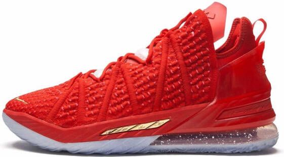 Nike LeBron 18 high-top sneakers Rood