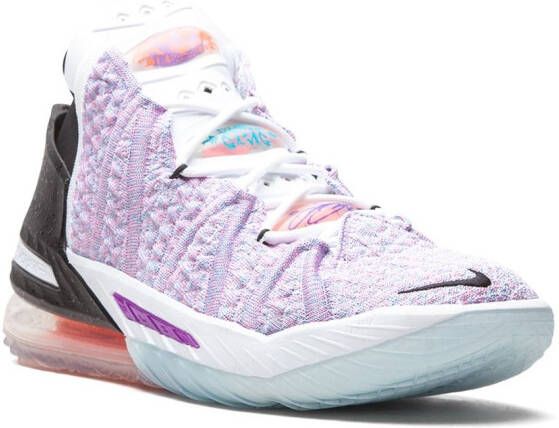 Nike LeBron 18 high-top sneakers Roze