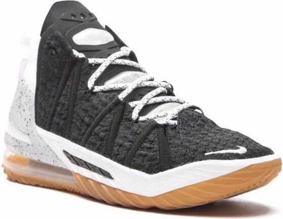 Nike LeBron 18 high-top sneakers Zwart