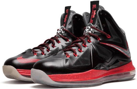 Nike Lebron X+ high-top sneakers Zwart