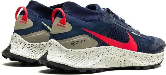 Nike Pegasus Trail 3 GORE-TEX "Obsidian Matte Olive Citron Tint Siren Red" sneakers Blauw