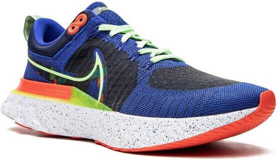 Nike React Infinity Run Flyknit 2 sneakers Blauw