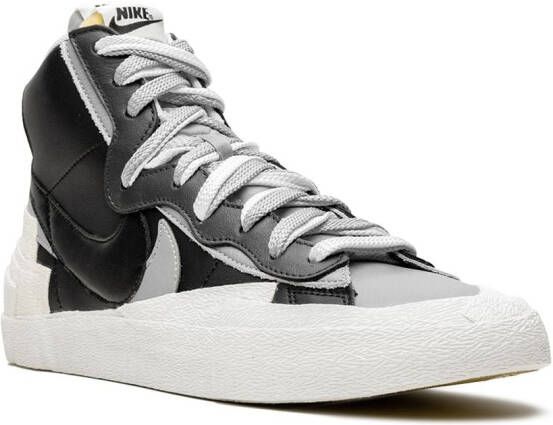 Nike Sacai x Blazer high-top sneakers Zwart