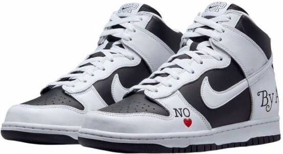 Nike x Supreme SB Dunk high-top sneakers Zwart