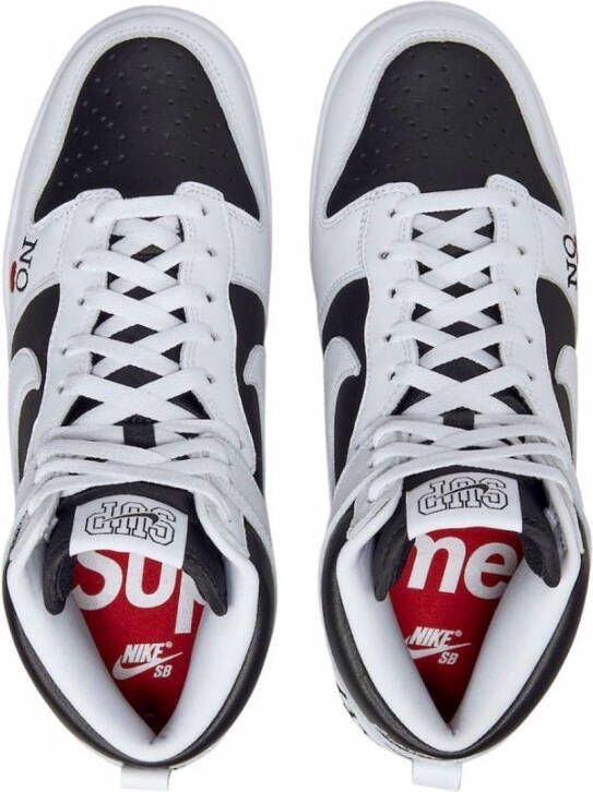 Nike x Supreme SB Dunk high-top sneakers Zwart