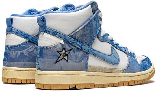 Nike SB Dunk high-top sneakers Wit