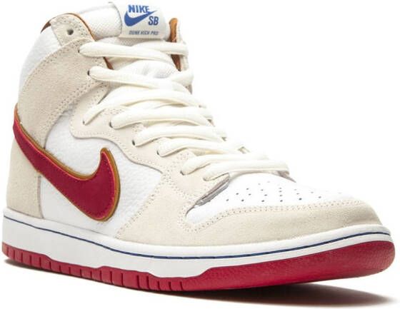Nike SB Dunk high-top sneakers Wit
