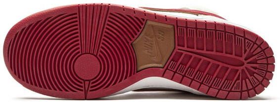 Nike SB Dunk high-top sneakers Wit