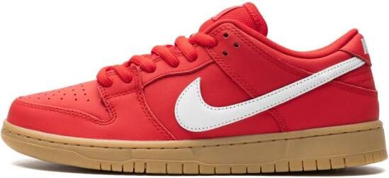 Nike SB Dunk Pro "University Red Gum" low-top sneakers Rood