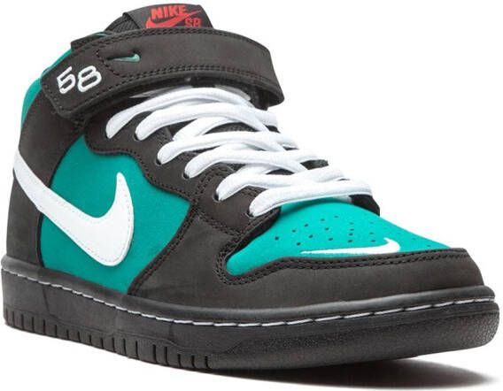 Nike SB Dunk mid-top Pro ISO sneakers Zwart