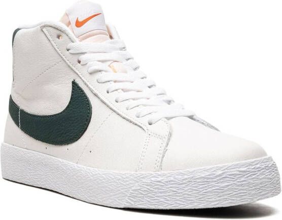 Nike "SB Zoom Blazer Mid Iso White Pro Green sneakers" Wit
