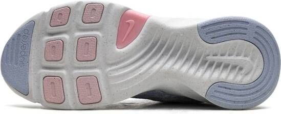 Nike "SuperRep Go 3 Flyknit Next Nature White Grey sneakers" Blauw