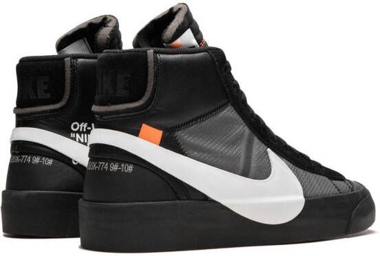 Nike X Off-White The 10: Nike Blazer Mid sneakers Zwart