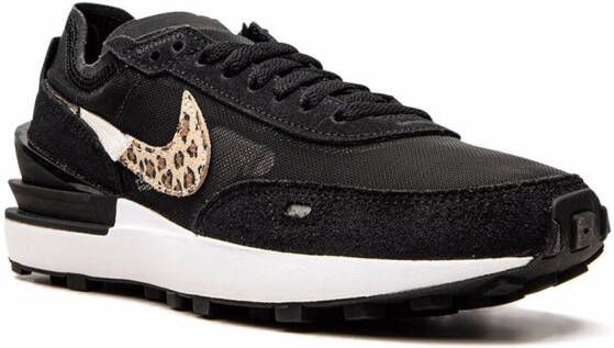 Nike "Waffle One Black Leopard sneakers" Zwart