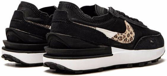 Nike "Waffle One Black Leopard sneakers" Zwart