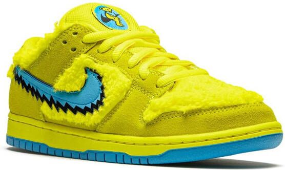 Nike x Grateful Dead SB Dunk low-top sneakers Geel