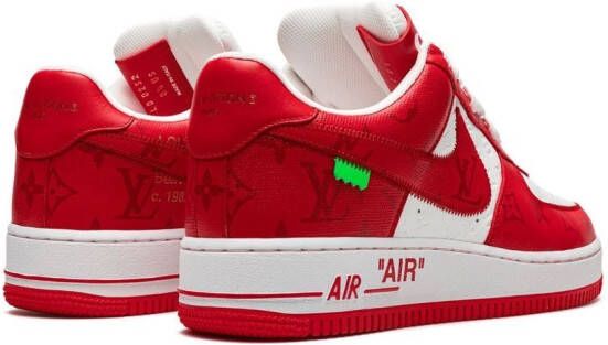 Nike x Louis Vuitton Air Force 1 sneakers Rood