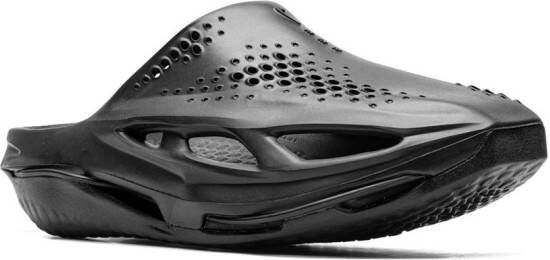 Nike x MMW 005 geperforeerde slippers Zwart