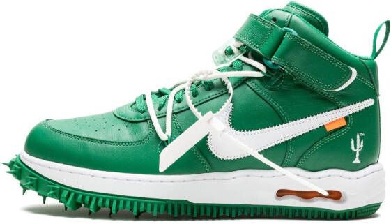 Nike "x Off-White Air Force 1 Mid Pine Green sneakers" Groen
