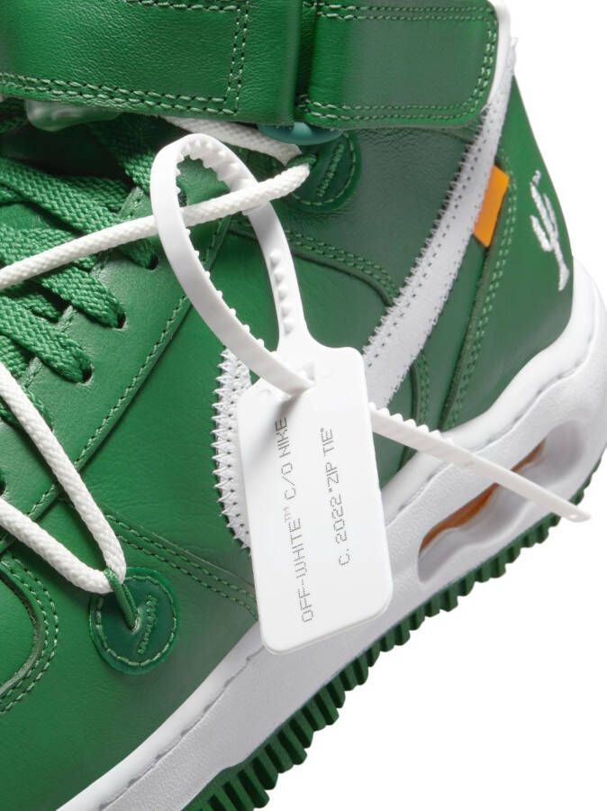 Nike X Off-White "Air Force 1 Mid Pine Green sneakers" Groen