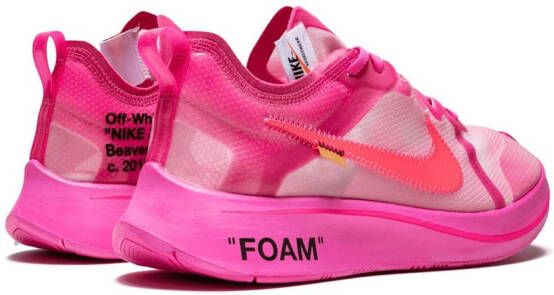 Nike X Off-White De 10 : Nike Zoom Fly sneakers Roze