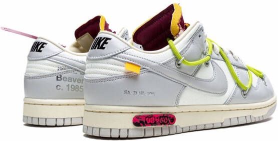 Nike X Off-White "x Off-White Dunk Low Lot 08 sneakers" Wit