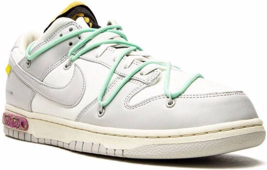 Nike X Off-White x Off-White Dunk Low sneakers Wit - Foto 2