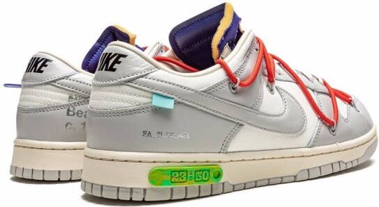 Nike X Off-White x Off-White Dunk Low sneakers Grijs - Foto 3