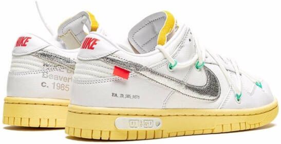 Nike X Off-White x Off-White Dunk Low "Lot 01" sneakers Wit