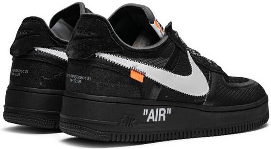 Nike X Off-White The 10: Nike Air Force 1 lage sneakers Zwart