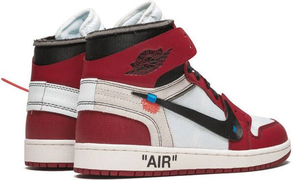 Jordan x Off-White The 10: Air 1 sneakers Rood