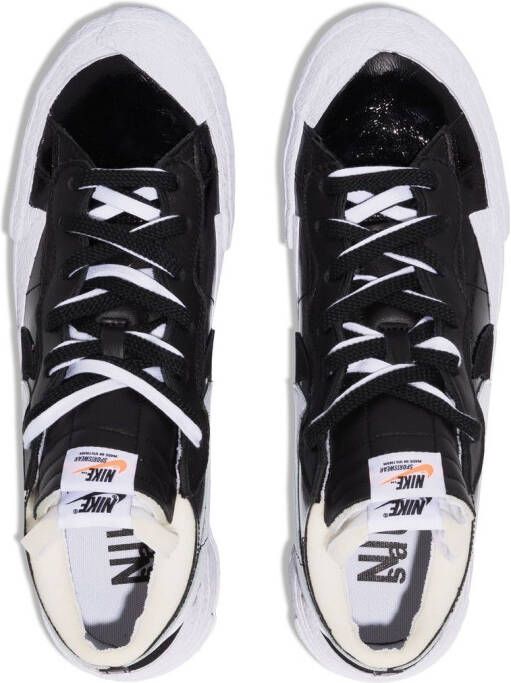 Nike x Sacai Blazer low-top sneakers Zwart