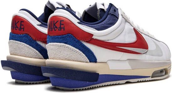 Nike x sacai Cortez 4.0 "White Red Blue" sneakers Wit