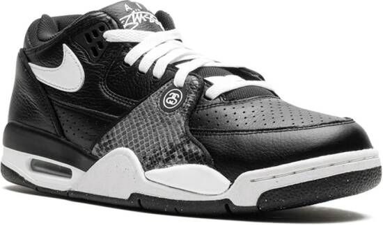 Nike x Stussy Air Flight 89 "Black" sneakers Zwart