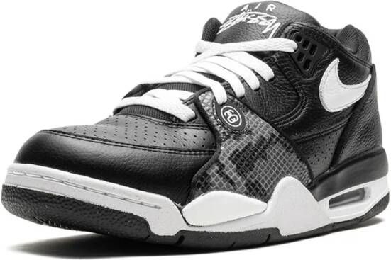 Nike x Stussy Air Flight 89 "Black" sneakers Zwart