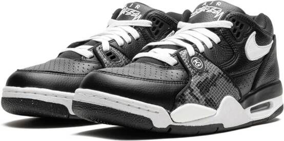 Nike x Stussy Air Flight 89 "Black" sneakers Zwart