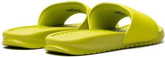 Nike x Stüssy Benassi slippers Groen